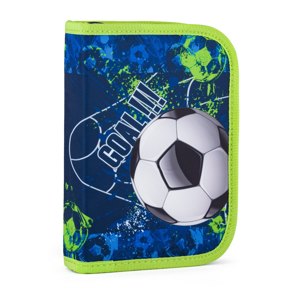 Penál 1 p. 2 chlopně, prázdný Fotbal